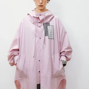 VERMO Casual Patchwork Hooded Drawstring Loose Cotton Shirt Beautiful Evening Mist Pink Random Mosaic Remake Women's Shirt - AliExpress Shirts & Blouses