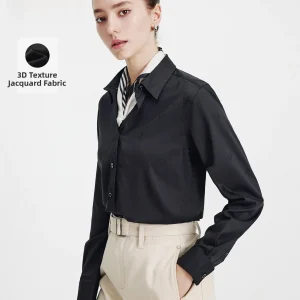 Navigare Casual Bla Long Sve irt Women Commute Profional All-Match Leisure irt Polyester Fiber Elastic Fiber - AliExpress Shirts & Blouses