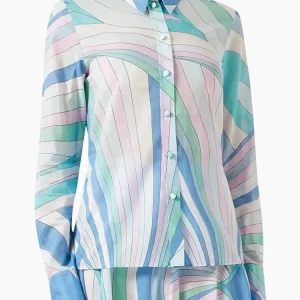 Spring Summer Fashion Beach Style Geometric Print Cotton Blouses Women's Turn-down Collar Long Sleeve Single Breasted Shirt - AliExpress Shirts & Blouses