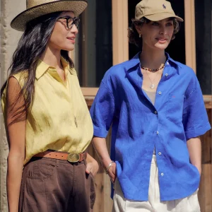 Vintage Natural Linen Loose Fit Short Sleeve Shirt Versatile Casual Commute Style Women's Fashion Breathable Comfortable - AliExpress Shirts & Blouses