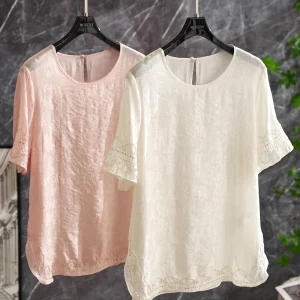 Exquisite Embroidered Silk Short Sleeve Shirt Women's New Chinese Style Floral Patterned Heavy Bead Work Straight Cut Top - AliExpress Shirts & Blouses