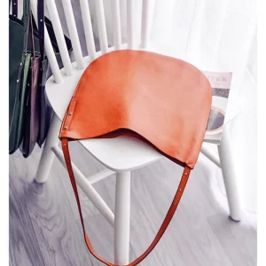 Casual outdoor first layer cowhide women's shoulder bag fashion lazy wind designer handmade genuine leather ladies underarm bag - AliExpress Women's Handbags