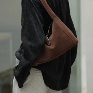 Suede Cow Genuine Leather Shoulder Bags For Women Soft Cowhide Tote Bag Female Design Luxury Commuting Handbag - AliExpress Women's Handbags