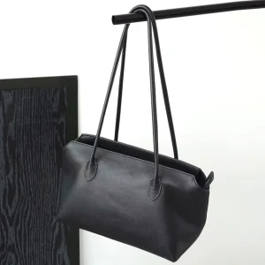 Long-Handled Tote Bag Minimalist Style Genuine Leather Women's Shoulder Bag Soft Material Large Capacity Commuting - AliExpress Women's Handbags