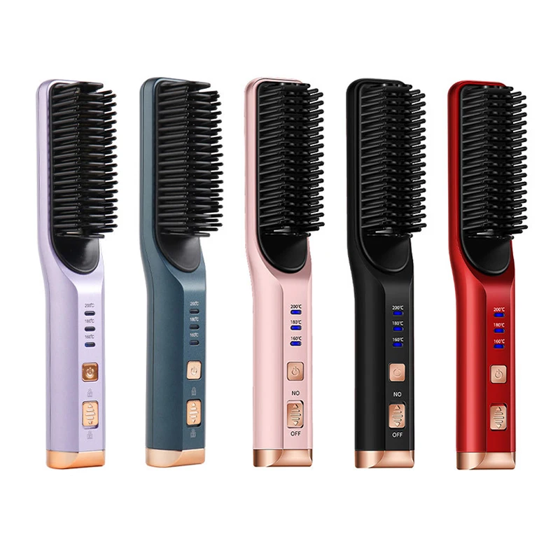 Cordless Hair Straightener Iron Curler With Comb Creative Gift for Man and Women - AliExpress Hair Care & Styling