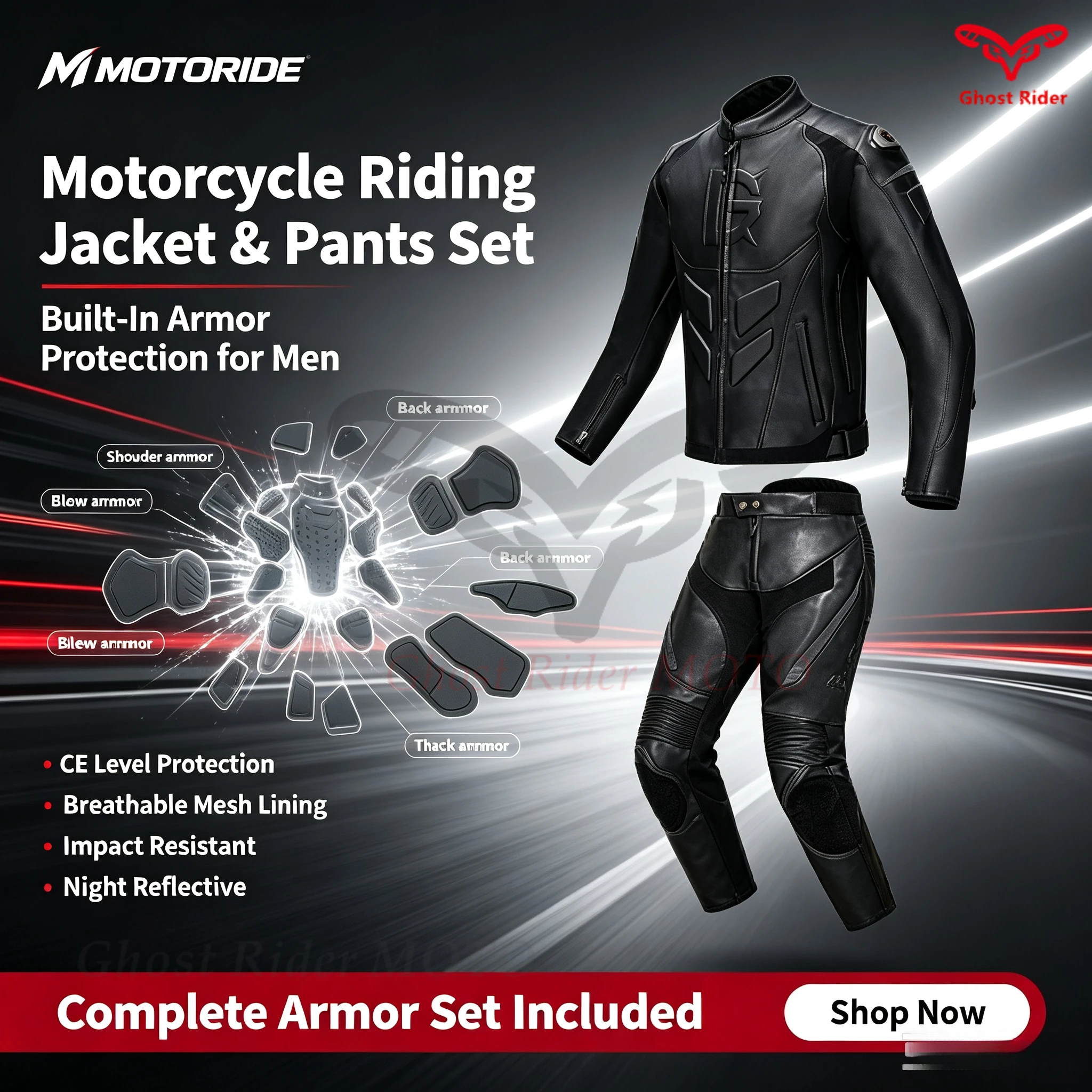 Motorcycle riding clothes Winter racing clothes Anti-drop cycling pants Windproof men women PU leather jacket pants set - AliExpress Motorcycle Equipments
