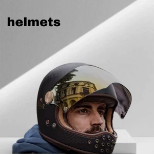 Retro electric motorcycle helmet for men and women in winter, three-quarters high aesthetic pedal motorcycle half helmet, 3C cer - AliExpress Motorcycle Equipments