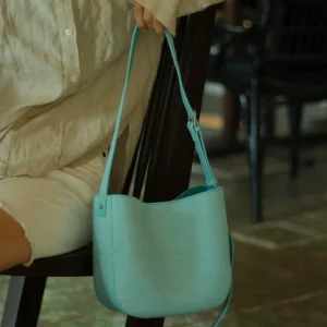  Minimalist Fashion Casual Genuine Leather Women Bucket BagHandbag Simple Real Leather Lady Underarm Shoulder Crossbody Bag - AliExpress Women's Handbags