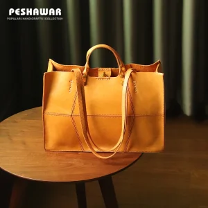 2026 New Genuine Leather Women's Bags First Layer Cowhide Handbag Large Capacity Niche Style Shoulder Bucket Bag Handmade Retro - AliExpress Women's Handbags