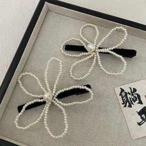 Premium Pearl Bloom Hair Clip for Women Elegant Top Side Fringe Holder Delicate Lightweight Soft Comfortable Sturdy Daily Hair - AliExpress Hair Care & Styling
