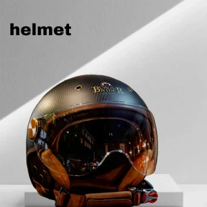 Carbon fiber motorcycle helmet ultra light half helmet retro Harley cruising men's and women's electric vehicle four seasons 202 - AliExpress Motorcycle Equipments