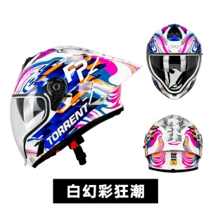 KEVN Full Face Motorcycle Helmet with Large Spoiler All Season Motorbike Riding Safety Helmet Cool Design for Men Women - AliExpress Motorcycle Equipments