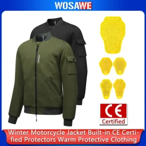 WOSAWE Motorcycle Jacket Men Women Fleece Warm Jacket Off-Road Motocross Coat with Soft Pads Functional Outwear for Fall Winter - AliExpress Motorcycle Equipments