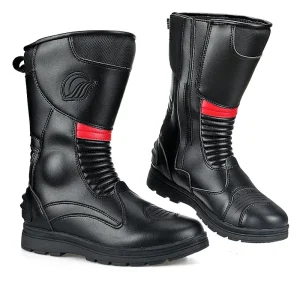 Men Women Boots Mid-Calf Motorcycle Riding Motorbike Road Racing Anti-collision Foot Ankle Protection Long Shoes Black B1006 - AliExpress Motorcycle Equipments