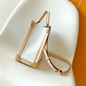 White Mini Vertical Tote Bag Women Vachetta Leather Crossbody Handbag - AliExpress Women's Handbags
