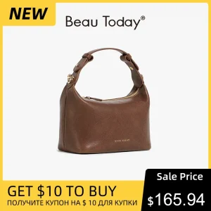 BEAUTODAY Shoulder Bags Women Genuine Cow Leather Solid Color Bags Ladies Crossbody Adjustable Handbag Handmade 61031 - AliExpress Women's Handbags