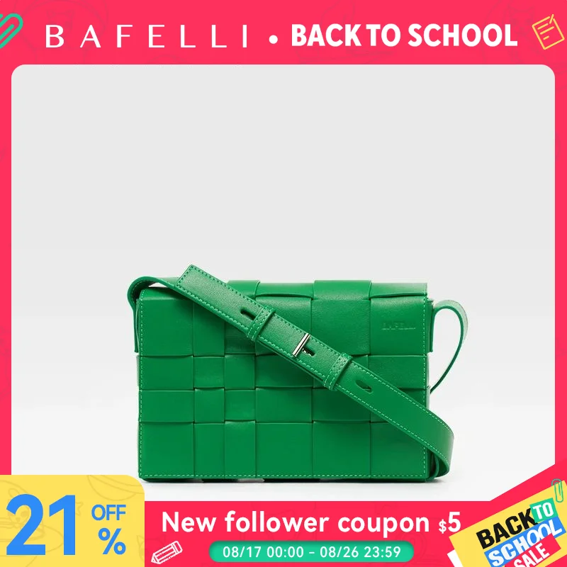BAFELLI HANDBAG 2026 NEW WOVEN FASHION GENUINE LEATHER BOX BAG SHOULDER CROSSBODY PURSE WOMEN'S FEMALE LUXURY BRAND CLASSICAL - AliExpress Women's Handbags