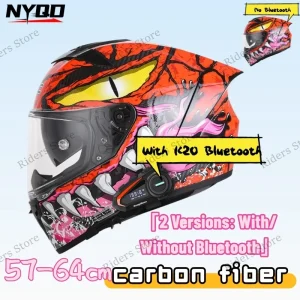 Carbon Fiber Motorcycle Full Helmet Dual Lens Winter Full Face Helmet Men Women Racing Motorbike Integrated Cover Safety Helmet - AliExpress Motorcycle Equipments