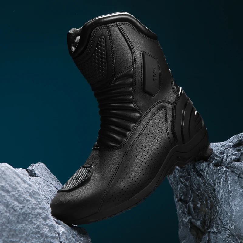 Racing Boots Safe Riding Waterproof Motocross Boots Men's Women Anti Fall Wear-resistant Motorcycle Boots Equipment Rally Shoes - AliExpress Motorcycle Equipments