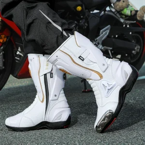 Moto Motorbike Equipment Motorcycle Boot Men Women Riding Mid-Calf Ankle Protective ShoesRacing Long Motorcycle Boots Men - AliExpress Motorcycle Equipments