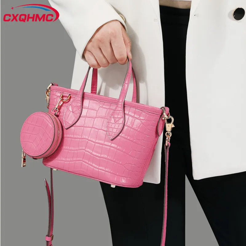 LuxuryCrocodile Skin Leather Women's Bag 2025 New Niche Handbags Small Single Shoulder Crossbody Bag Luxury Fashion Bask - AliExpress Women's Handbags