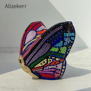 Alizekerr Butterfly Diamond Evening Bags Women 2025 Luxury Designer Gorgeous Rhinestone Clutch Purses And Handbags Wedding Party - AliExpress Women's Handbags