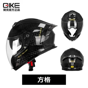 QIKE Carbon Fiber Motorcycle Helmet Ultralight Full Face Double Lens Raing Off-road Helmet Men Women Cascos Para Moto DOT - AliExpress Motorcycle Equipments