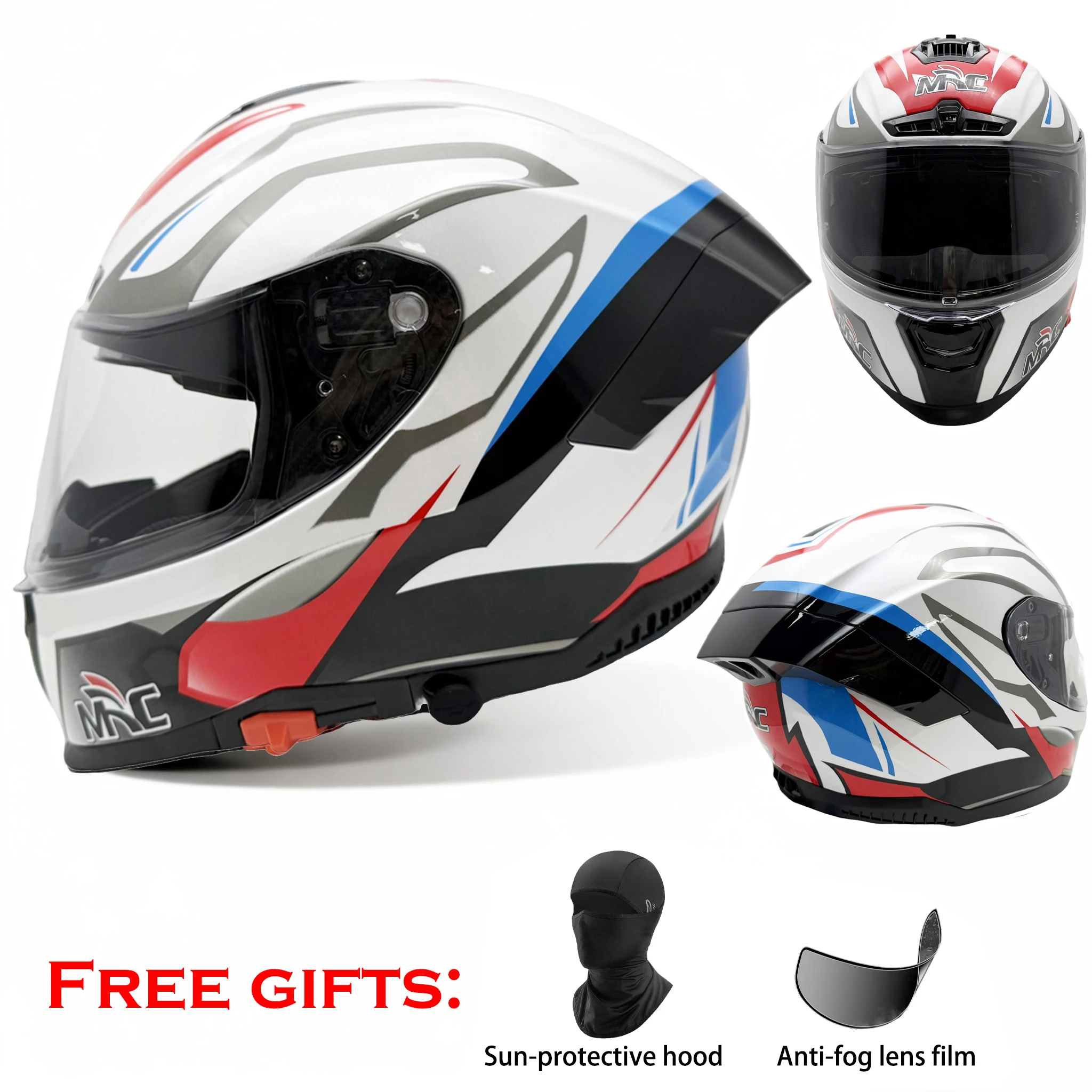 MRC Full Face Motorcycle Helmet Dual Visor Modular Flip up Full Face Helmet for Adult Men and Women DOT ECE Approved - AliExpress Motorcycle Equipments