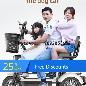 A1  electric tricycle household small parent-child pick-up and drop-off children elderly scooter women's folding lightweight - AliExpress Motorcycle & ATV