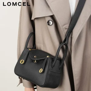 LOMCEL 187 New versatile top-grain cowhide crossbody bag for women, a fashionable and versatile commuter handbag with a crossbod - AliExpress Women's Handbags