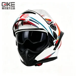 QIKE Professional Motocross Racing Helmet: Dual Visor Flip-Up Modular Full Face Protection for Men & Women - AliExpress Motorcycle Equipments