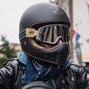 BEON Carbon Fiber Motorcycle Retro Full Helmet Men Women Motorcycle Helmets Locomotive Racing Winter Four Season Helm - AliExpress Motorcycle Equipments