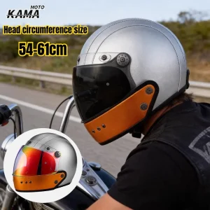Retro Full Face Motorcycle Helmet for Men Women – Removable Chin Guard Four Seasons Warm Combination Motorcros Helmet Capacete - AliExpress Motorcycle Equipments
