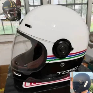 Retro Vintage Full Face Motorcycle Helmet, DOT Approved Classic Motorbike Riding for Men Women Capacete De Moto - AliExpress Motorcycle Equipments