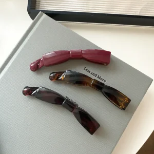 Retro Acrylic Banana Hair Clip Bow Shape for High Ponytail Classy Lightweight Women Daily Accessories Black Hair Styling Tools - AliExpress Hair Care & Styling