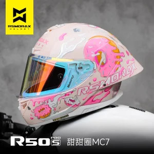 New Motoray R50SPRO Motorcycle Helmet Motorbike Capacete DOT Certification Track Tail Wing Racing Pink Women for Honda for BMW - AliExpress Motorcycle Equipments