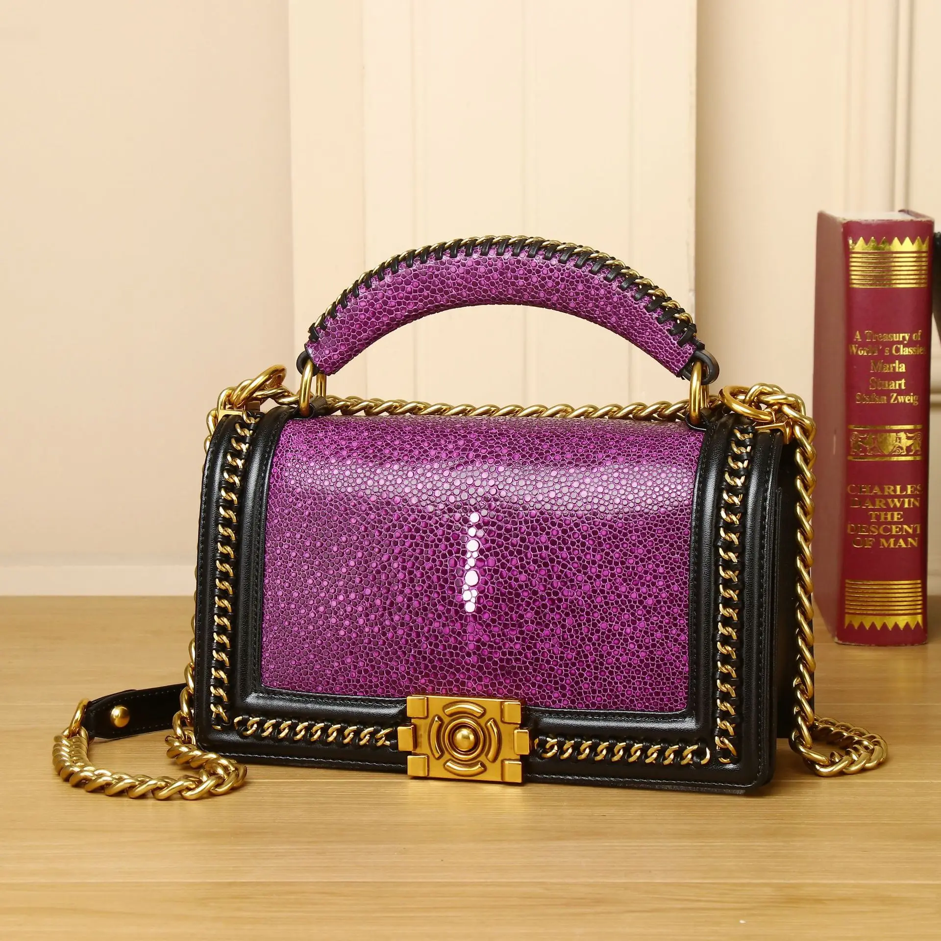 Classic Pearl Fish Pattern Women's Handbag Fashion Small Square Crossbody Bag Single Shoulder Bag for Ladies - AliExpress Women's Handbags