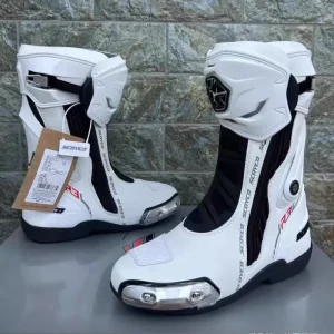SCOYCO Track Racing Motorcycle Boots CE Professional Certification TPU Leather Men Women Unisex Biker Botas Moto With Slider - AliExpress Motorcycle Equipments