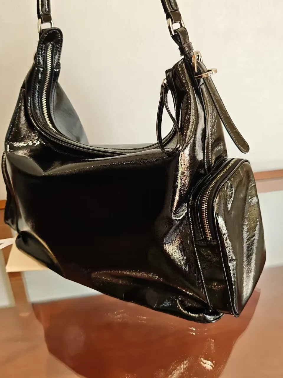 Trendy Underarm Zipper Handbag Travel Women's Bag Soft Handle Detachable Shoulder Strap Stainless Steel Hardware Polyester Li... - AliExpress Women's Handbags