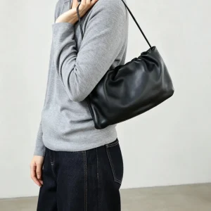 All-lambskin Inside & Out Underarm Shoulder Bag Lambskin Cloud Bag Women's Small Shoulder & Crossbody Bag  Elegant Ruched Cloud - AliExpress Women's Handbags