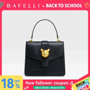 BAFELLI 2025 WOMEN'S BUSINESS STYLISH SHOPPER BAG LADY DESIGN HANDBAGS ORIGINAL BRAND PURSE SHOULDER CROSSBODY  NEW CAT LEATHER - AliExpress Women's Handbags