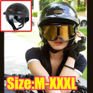 Carbon Fiber Half Helmet Men Women Summer Safety Helmet for Motorcycle Electric Scooter Riding - AliExpress Motorcycle Equipments