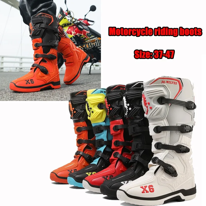 Motorcycle Boot Men Riding Mid-Calf Ankle Protective Shoes Women Moto Motorbike Equipment Racing Long Motorcycle Boots Men - AliExpress Motorcycle Equipments
