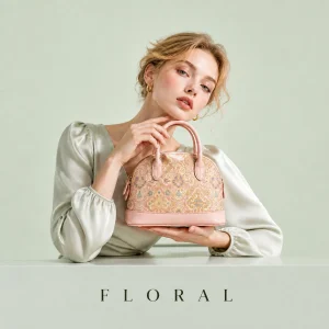 FLORAL Women's Oriental Silk Embroidered Handbag Genuine Leather Elegant Top Handle Crossbody Shoulder Bag - AliExpress Women's Handbags