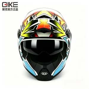 QIKE Premium Dual Lens Modular Helmet: Flip-Up Full Face Design for Men and Women Motocross Enthusiasts - AliExpress Motorcycle Equipments