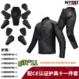 Motorcycle Riding Suit Winter Anti Drop Riding Pants Knight Windproof Men's Women's Motorcycle Leather Jacket Leather Pants Set - AliExpress Motorcycle Equipments