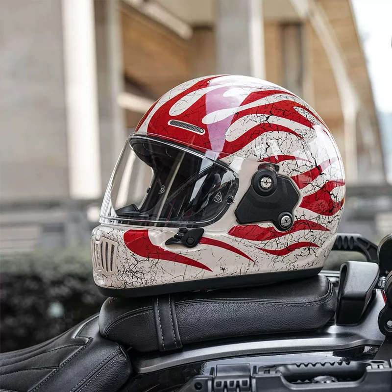 Summer Retro Full‑Face Motorcycle Helmet, Pointed Nose Design, for Scooter & Cruiser, 3C Certified, for Men & Women, for E‑Bike - AliExpress Motorcycle Equipments