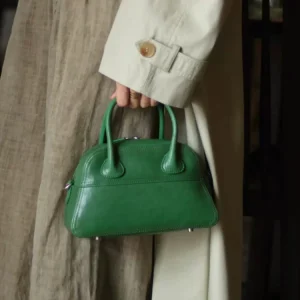 Green Fashion Retro Simple Unique Genuine Leather Shell Women Tote BagHandbag Real Leather Lady Shoulder Crossbody Bag - AliExpress Women's Handbags