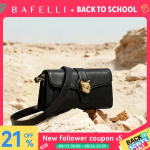 BAFELLI 2026 LUXURY BAGS DESIGNERS NEW HANDBAGS FOR WOMEN CAT SHOULDER ORIGINAL FASHION PURSE CROSSBODY LEATHER LADIES BAGUETTEE - AliExpress Women's Handbags