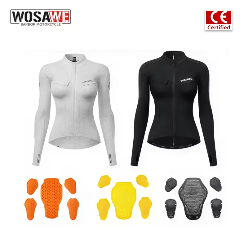 WOSAWE Women Motorcycle Riding Jacket Summer Reflective Biker Shirt with Removable Armor Pads Full Zipper Motorbike Gear - AliExpress Motorcycle Equipments